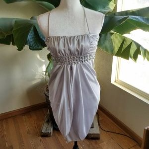 Masquerade Jrs 3/4 Silver Prom Dress Strapless Jew